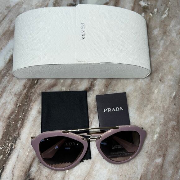 PRADA Cinema Sunglasses SPR 12Q Pink authentic - Picture 11 of 12